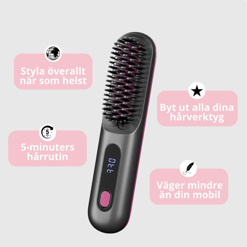 GlowBrush - Portabel stylingborste